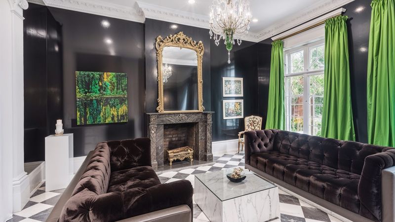 A Victorian Home With Emerald Green Velvet Accents