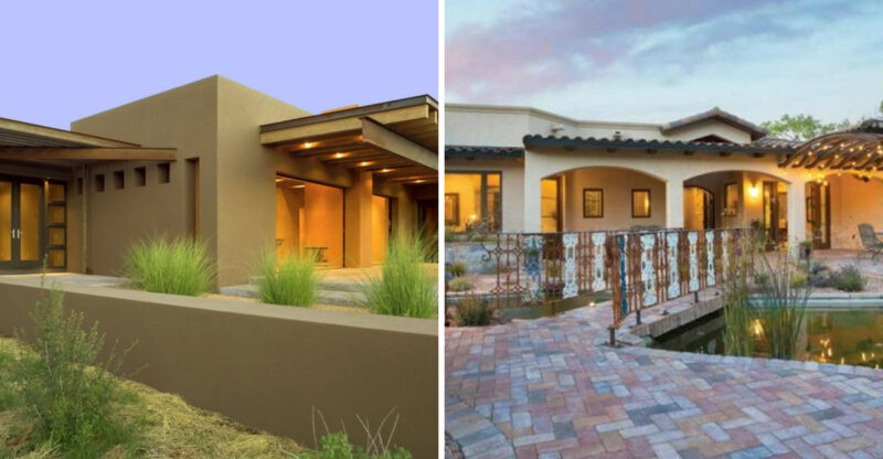 9 Santa Fe Courtyards Styled With Sunbaked Terracotta Walls