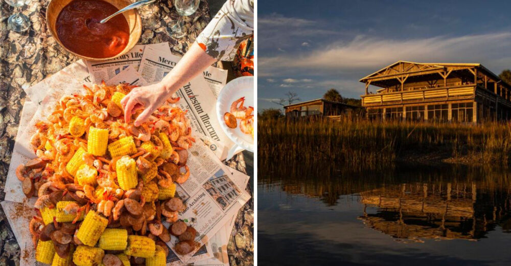 9 South Carolina Lowcountry Boil Porches Where Newspapers Are The Tablecloth - Decor Hint