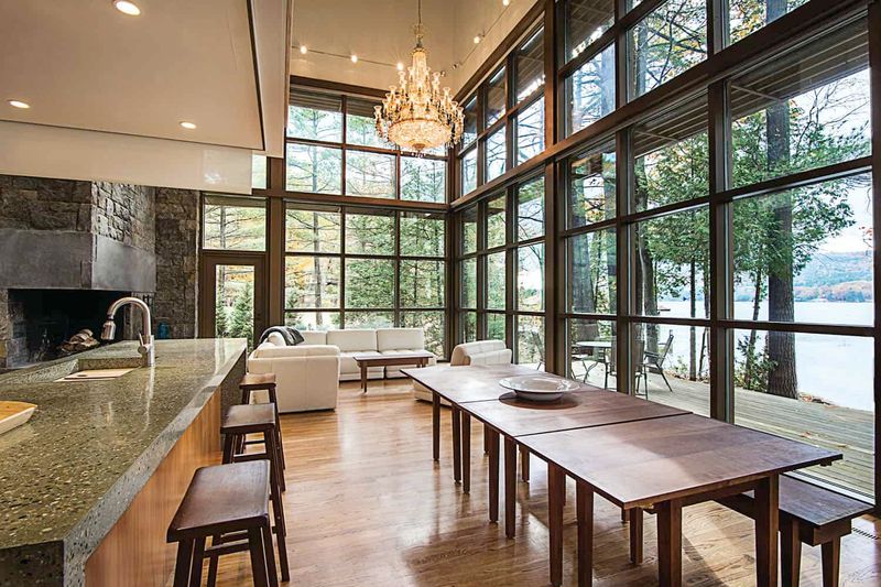 Glass House Overlooking Lake George