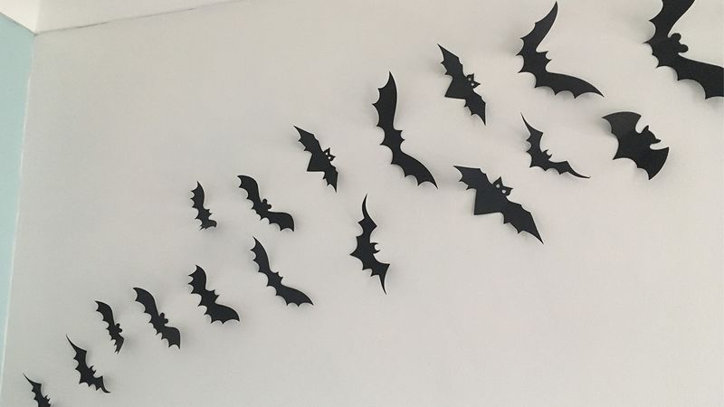 Elegant Paper Bat Wall