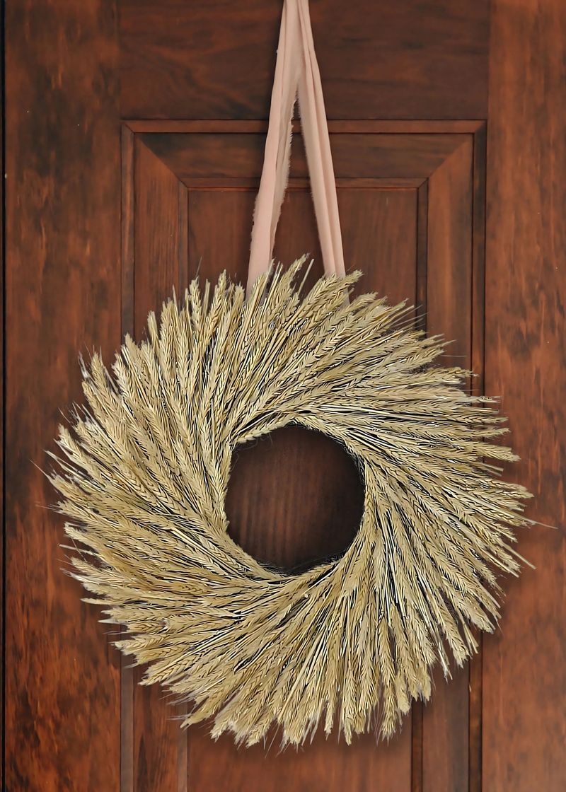 Handcrafted Wheat Sheaf Door Swag