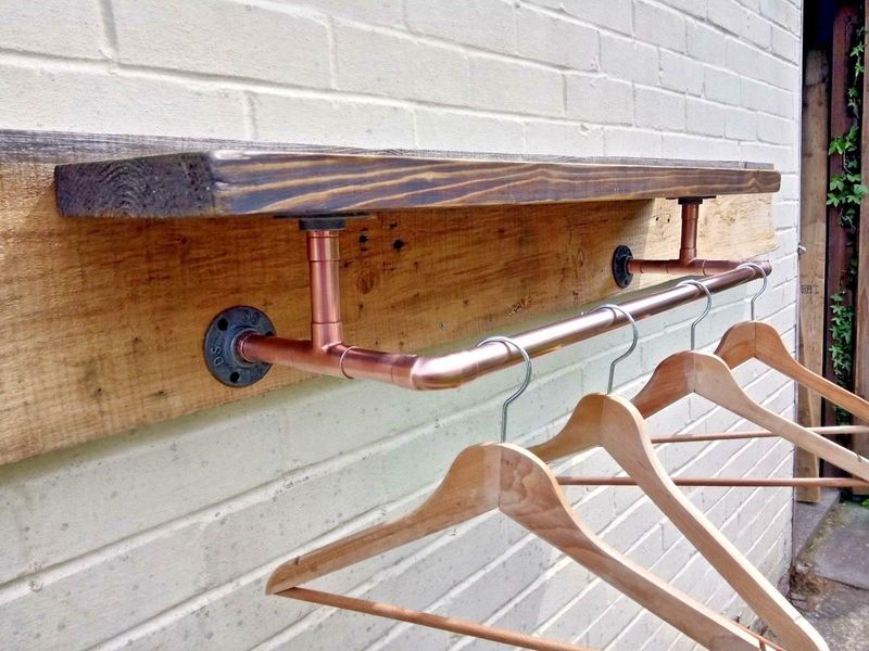 Copper Piping With Industrial Charm