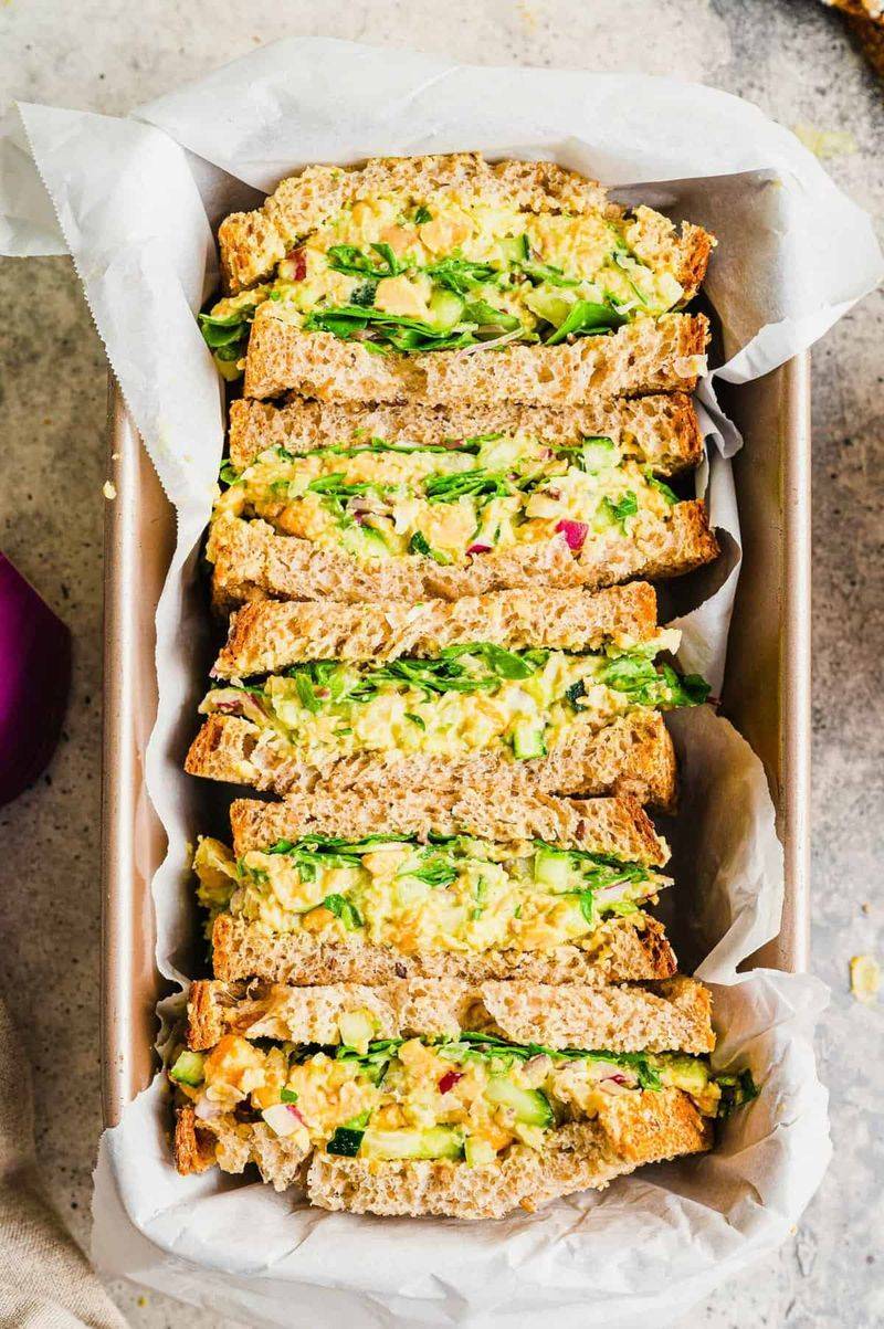 Smashed Chickpea and Herb Sandwich