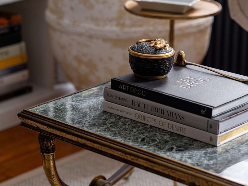 Vintage Coffee Tables Styled With Modern Books