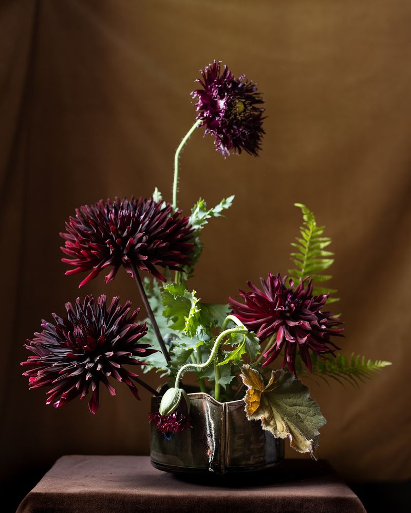 Moody Floral Arrangements