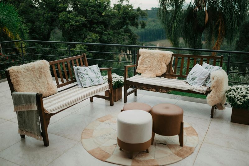 Rustic Wooden Benches