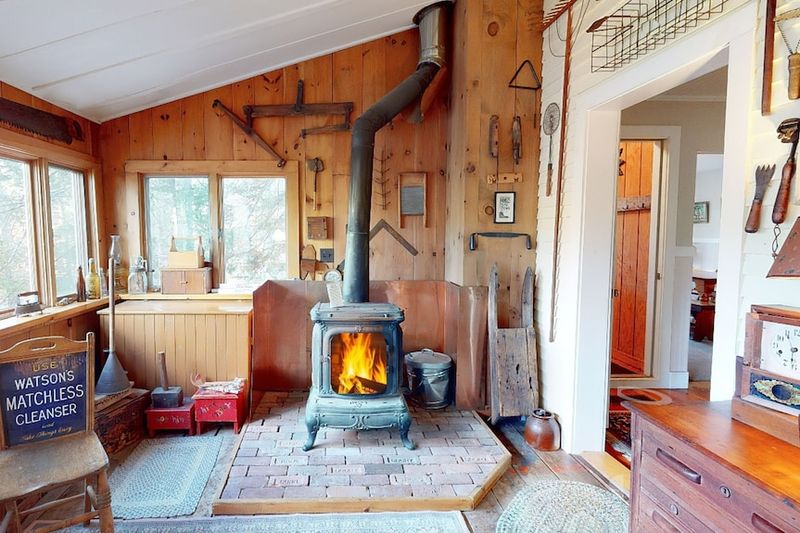 Lakeside Cabin Winter Sanctuary