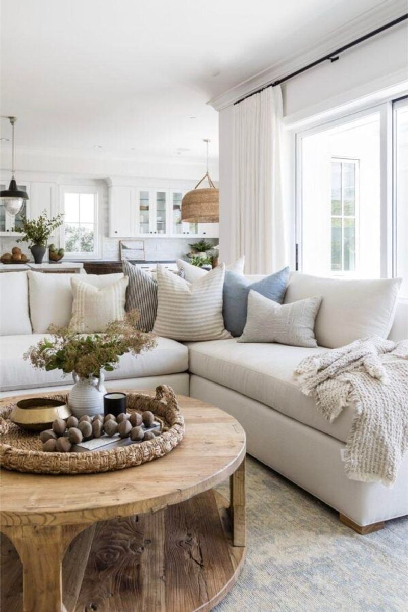 Beige And Taupe Pillows With Subtle Patterns