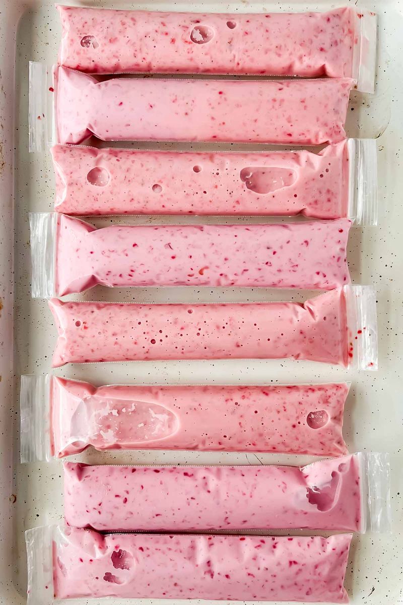 Freeze Yogurt Tubes for Natural Ice Packs
