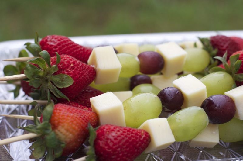 Fruit And Cheese Kabobs: Skewered Simplicity