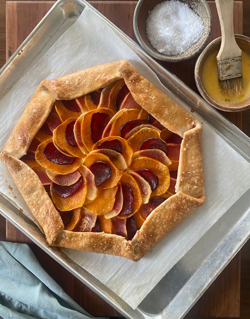Savory Sweet Potato And Carrot Galette With Sage
