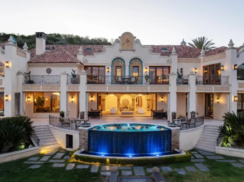 Beverly Hills Mediterranean Villa Terrace