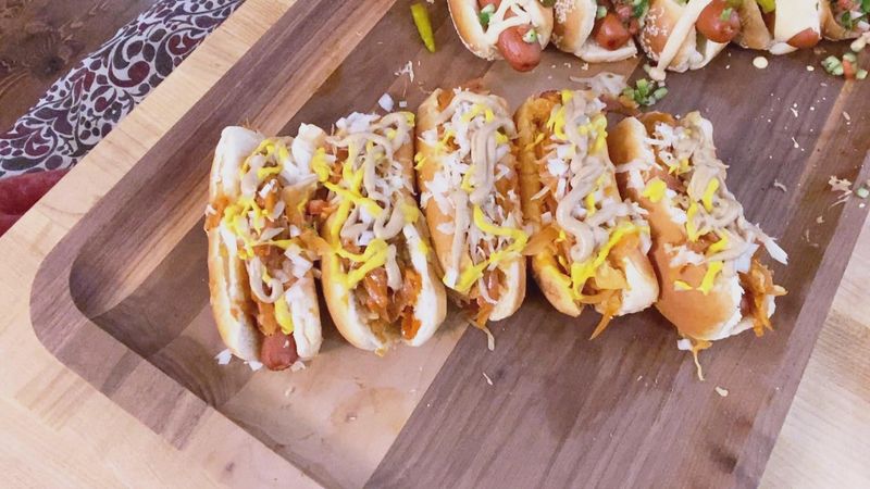 10 Iconic New York Dishes That Only '80s Kids Would Stand Behind - Decor Hint Sabrett-Style Hot Dogs with Onion Sauce