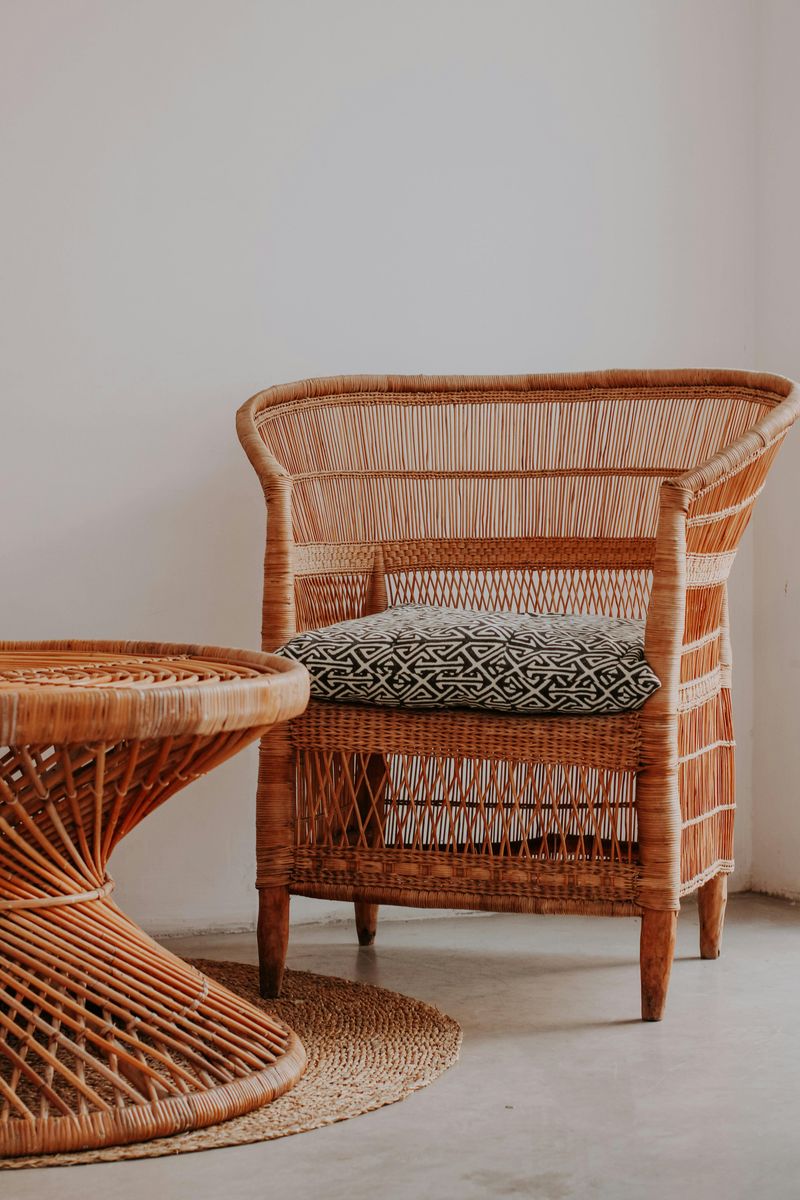 19 Interior Ideas Likely To Become Popular In Living Rooms Soon - Decor Hint Woven and rattan furniture pieces