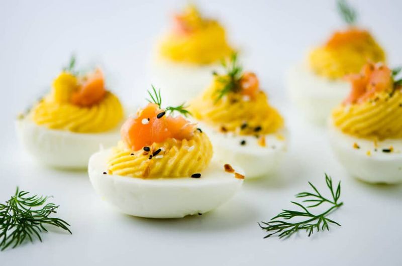 20 Appetizers So Good, Everyone In Georgia Will Beg For The Recipe - Decor Hint Smoked Trout Deviled Eggs