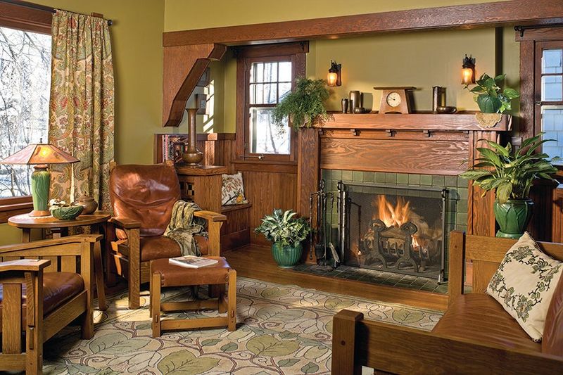 Arts And Crafts Style Furniture With Wood Detailing