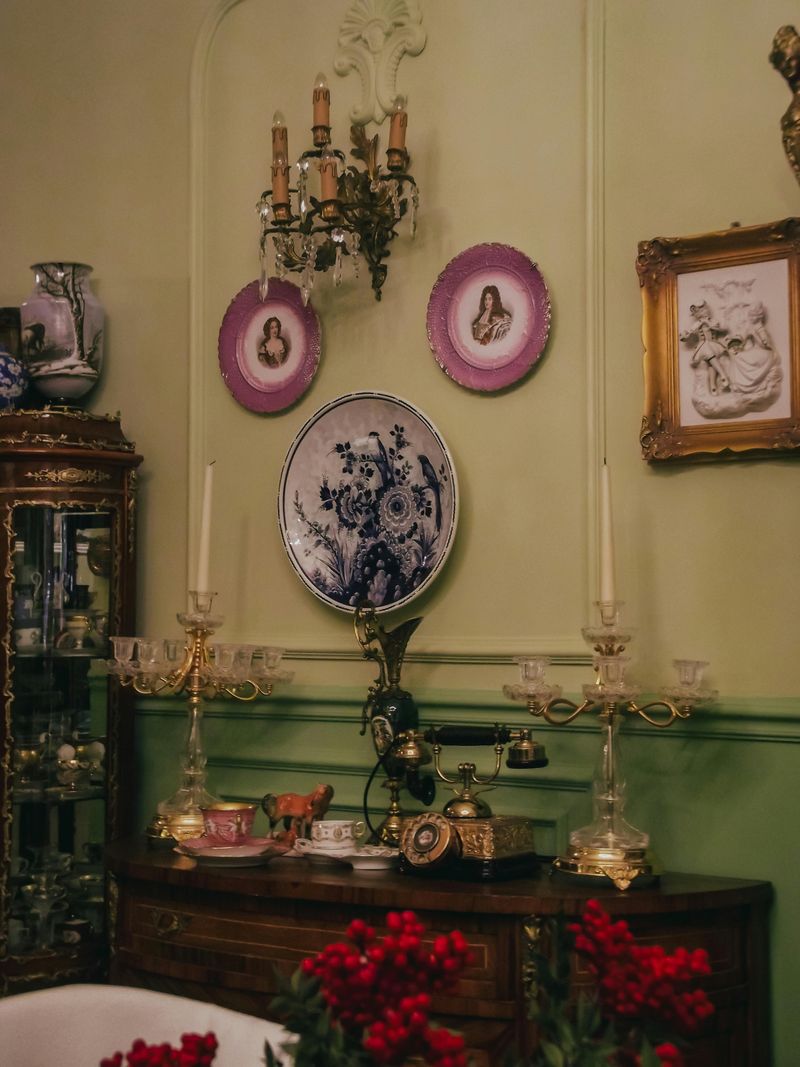Excessive Knickknacks On Shelves