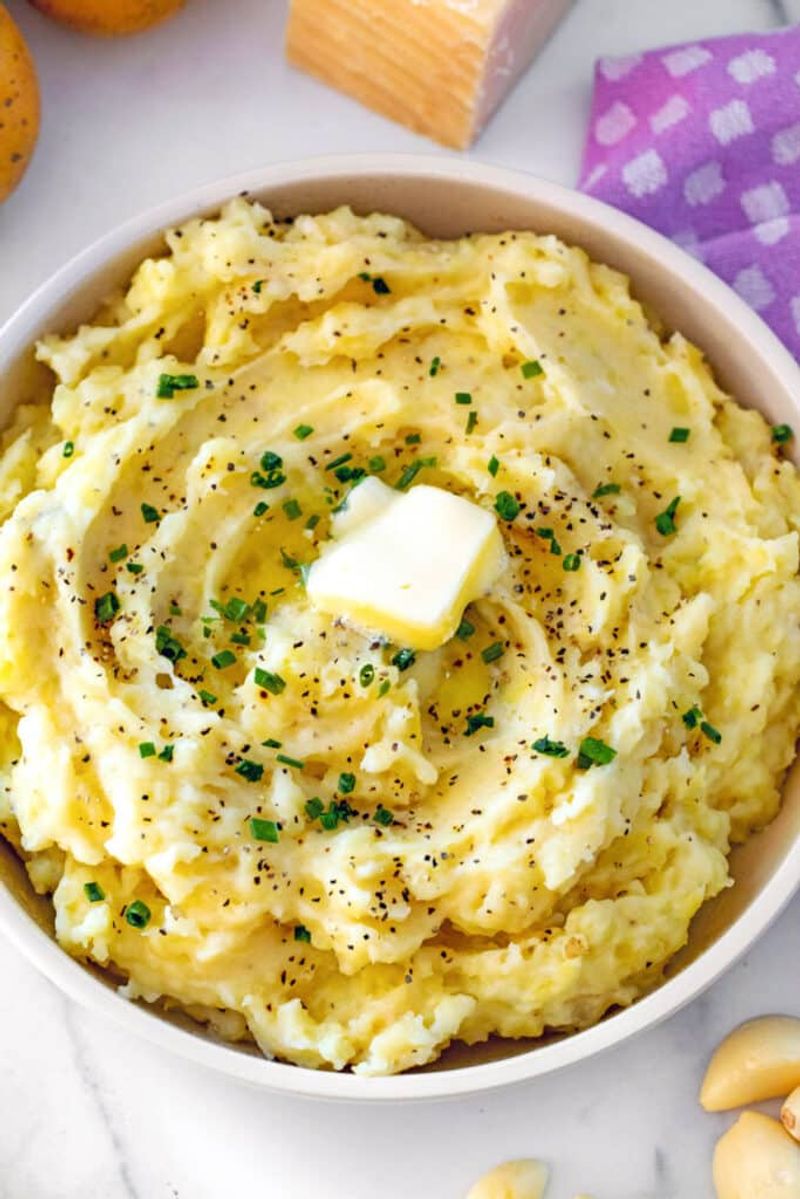Garlic Parmesan Mashed Potatoes