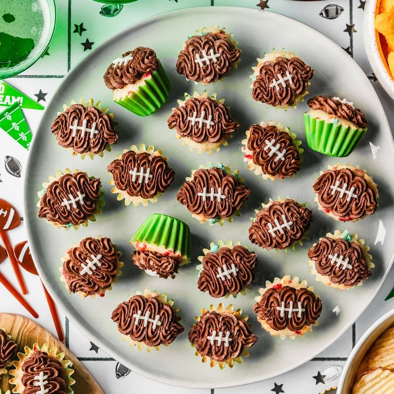 Friday Night Lights Football Cupcakes