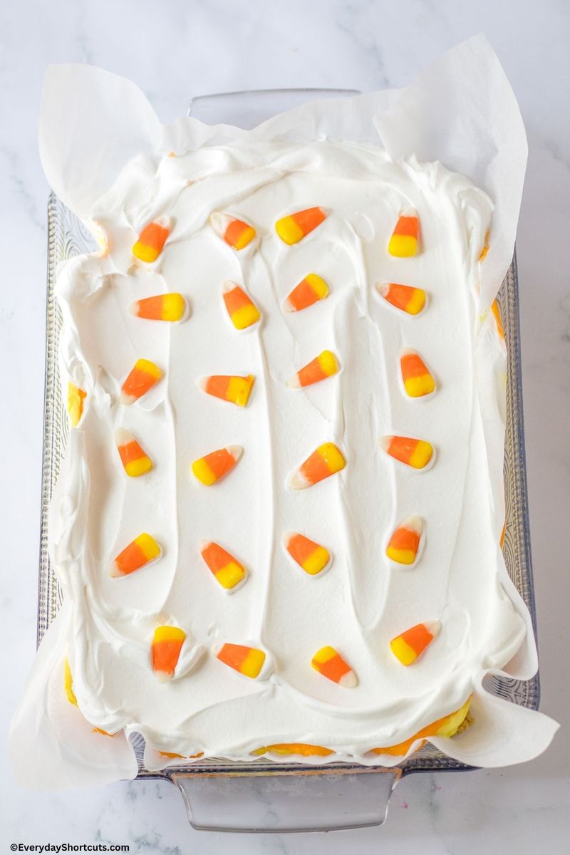 No-Bake Candy Corn Lush