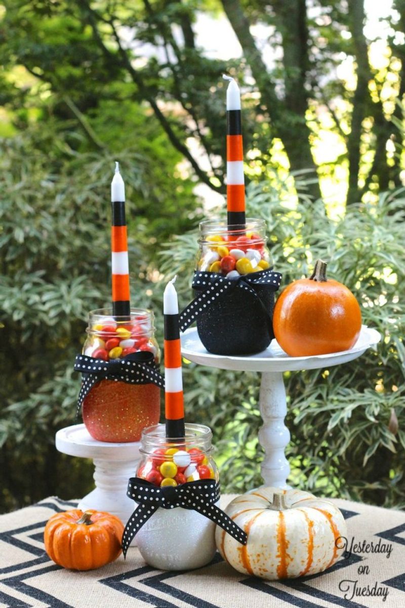 Jack-o'-Lantern Jars