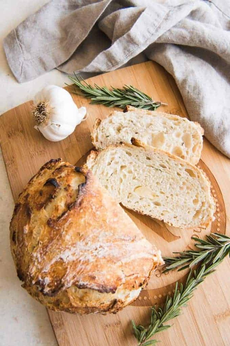 Roasted Garlic Rosemary Ciabatta