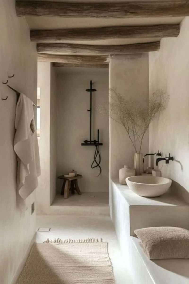 Desert Minimalist Wet Room