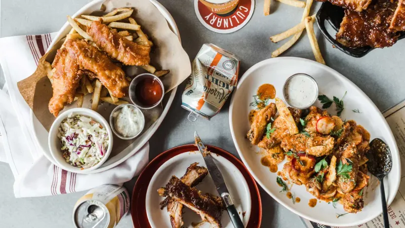 Honey-Drizzled Fried Chicken At Culinary Dropout