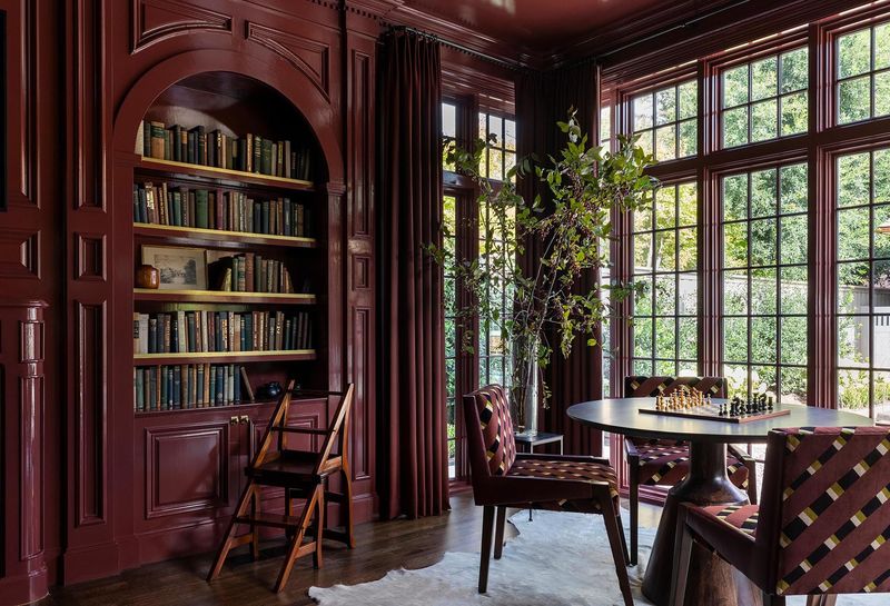 How To Bring The Classic New York Brownstone Look Into Your Own Home - Decor Hint Using Rich Wood Tones For Doors, Floors, And Built-Ins