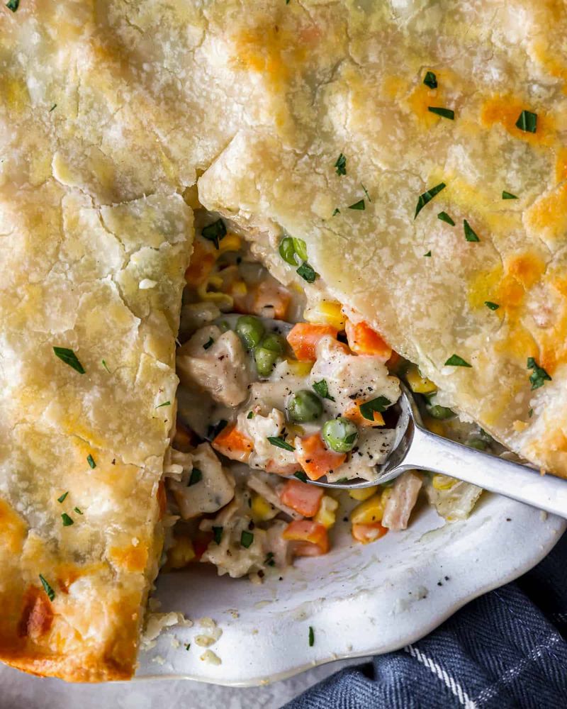 Turkey And Wild Rice Pot Pie