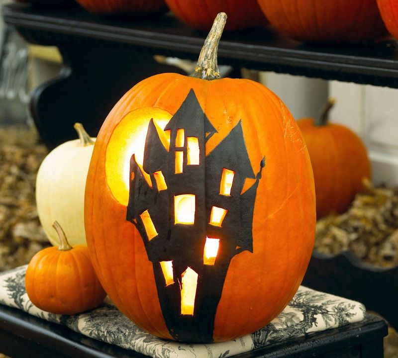 Haunted House Silhouette