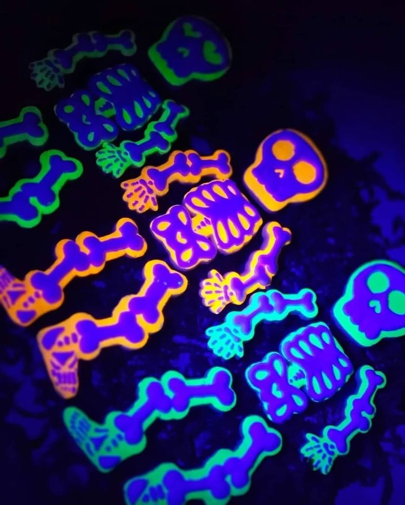 Glow-In-The-Dark Skeleton Cake