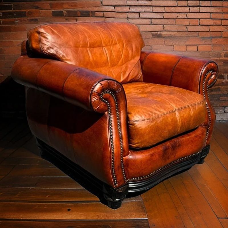 Retro Leather Club Chairs