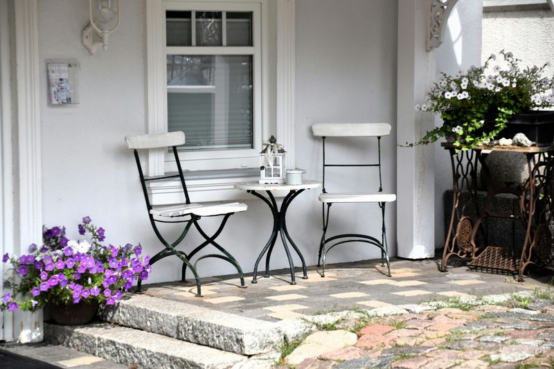 Add A Simple Front Porch Seating Area