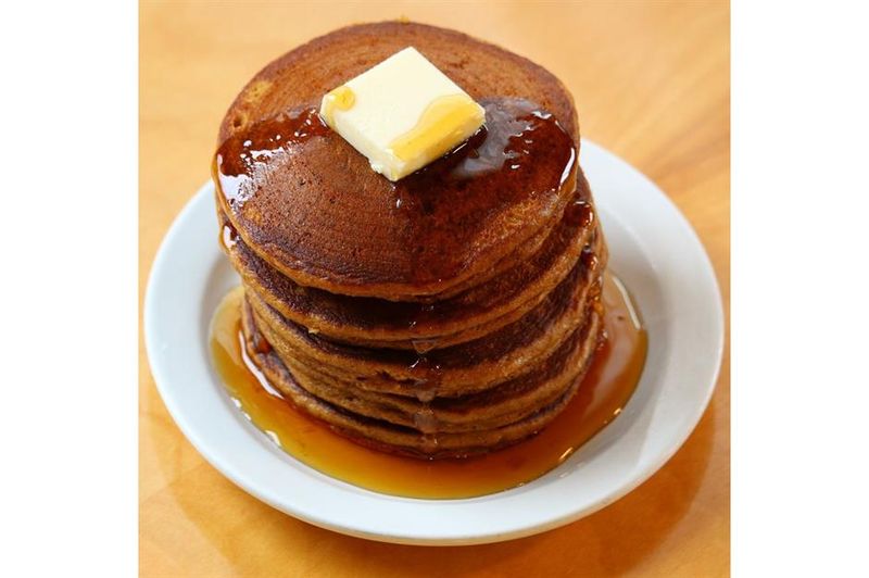 Magnolia Morning's Pumpkin Grits Bread Pudding Pancakes