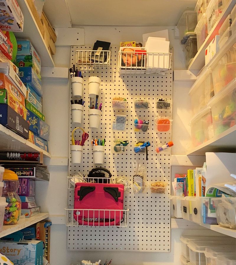 10 Texas Pantry Makeovers That Won't Break The Bank - Decor Hint Pegboard Paradise