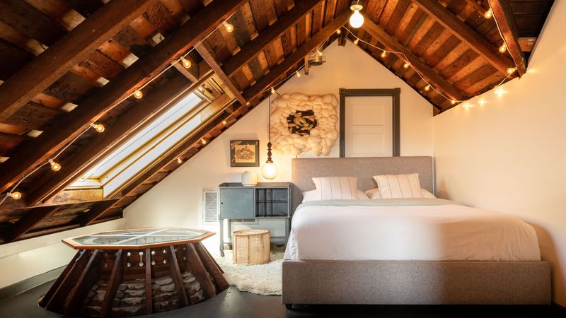 Reconstructed Attic Loft With Vintage Soul