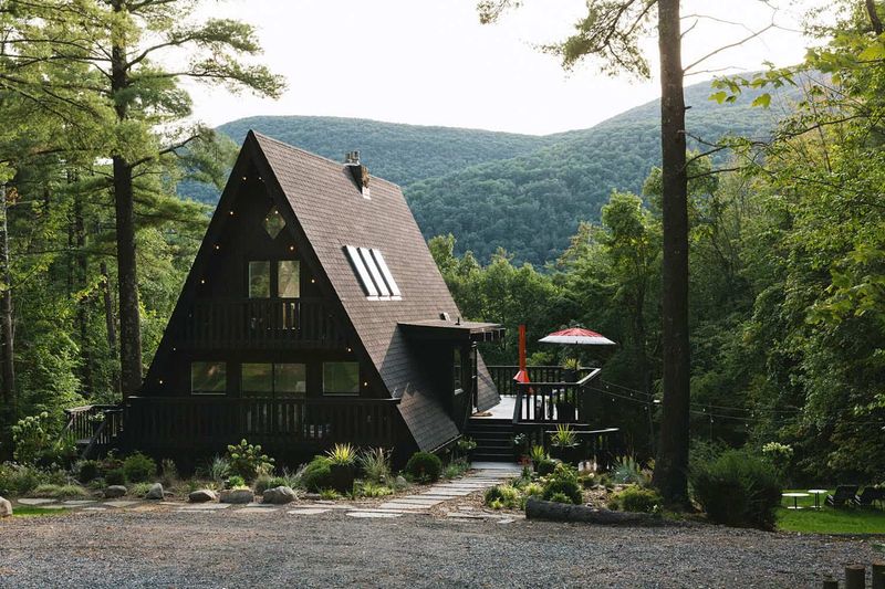 Catskills A-Frame With Japanese Influence