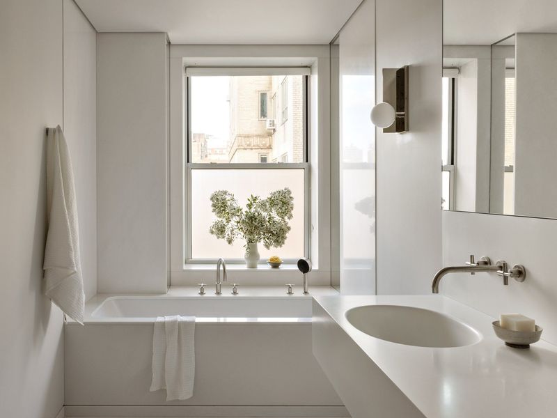 8 New Jersey Small-Bath Layouts That Actually Fit A Vanity - Decor Hint Skinny Strip Solution