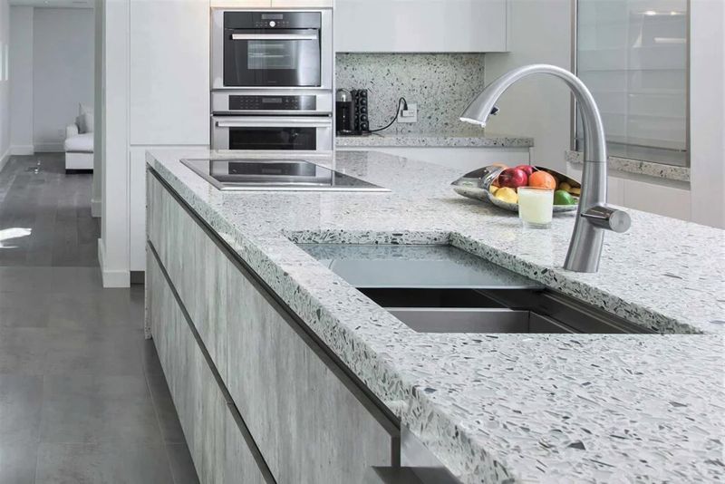 Recycled Glass Countertops That Sparkle