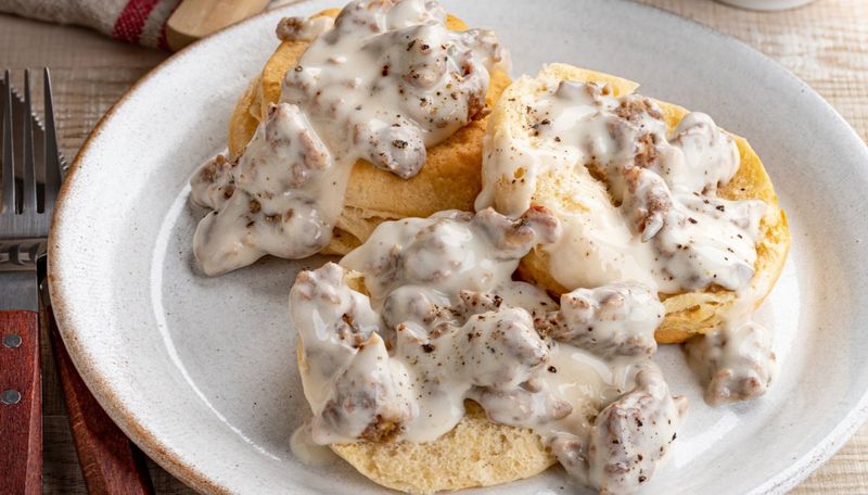 8 Must-Try Oklahoma Dishes Only True Oklahomans Know - Decor Hint Sausage Gravy With Biscuits