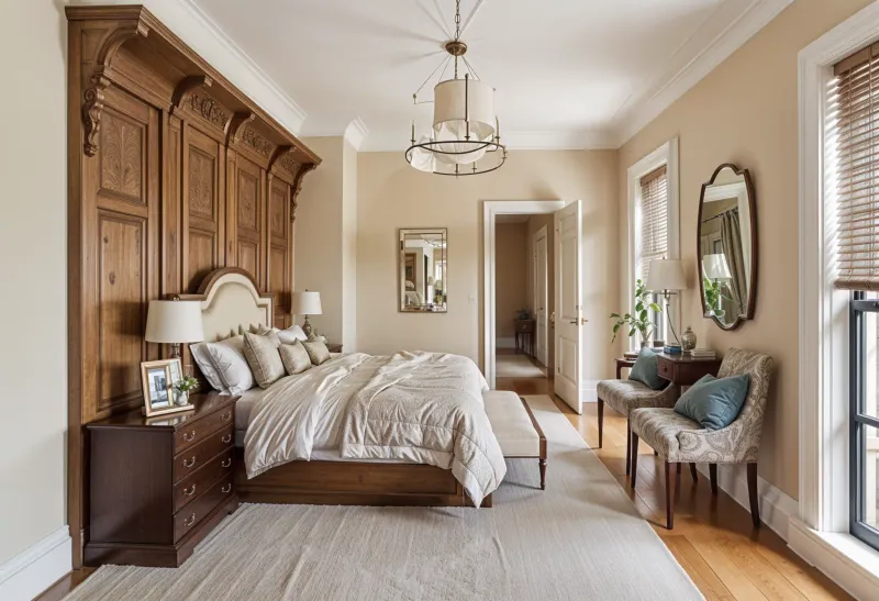 Custom Built-In Wardrobes With Original Moldings