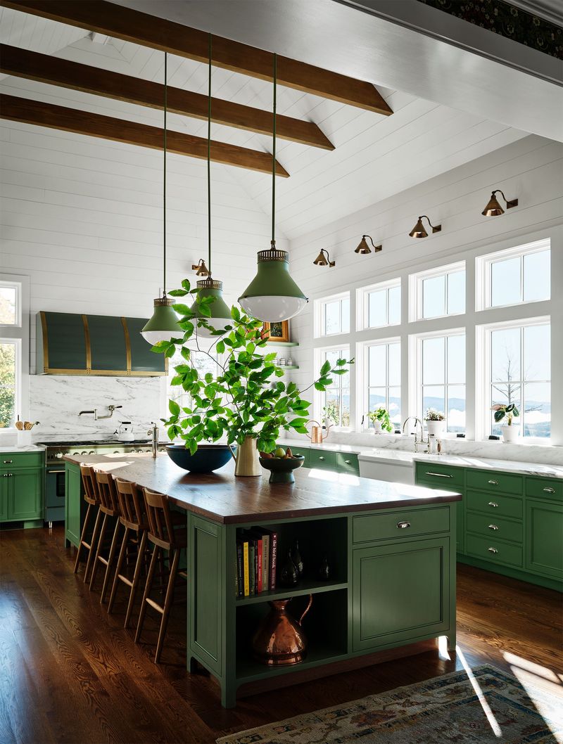 8 Asheville Cottage Kitchens With Olive Green Cabinets That Pop - Decor Hint Fresh And Fabulous: Olive Green Cottage Kitchens In Asheville