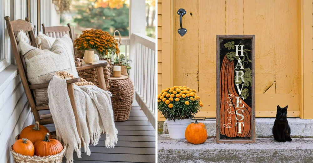 Cozy Porch Decor Ideas For Pennsylvania Farmhouses This Fall - Decor Hint