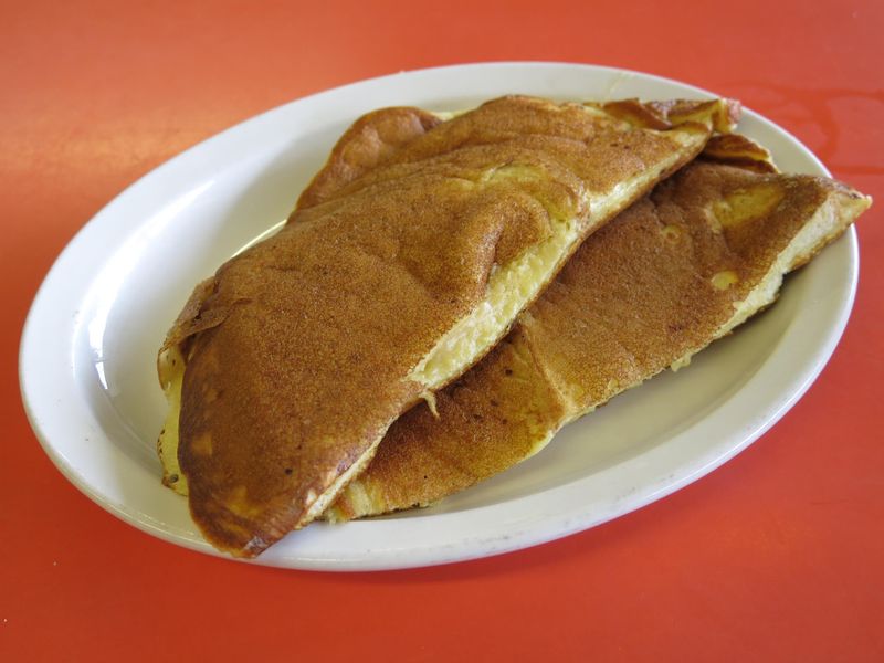 Giant Pancakes At Village Coffee Shop