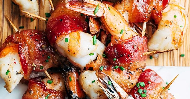 20 Appetizers So Good, Everyone In Georgia Will Beg For The Recipe - Decor Hint Bourbon Bacon Wrapped Shrimp