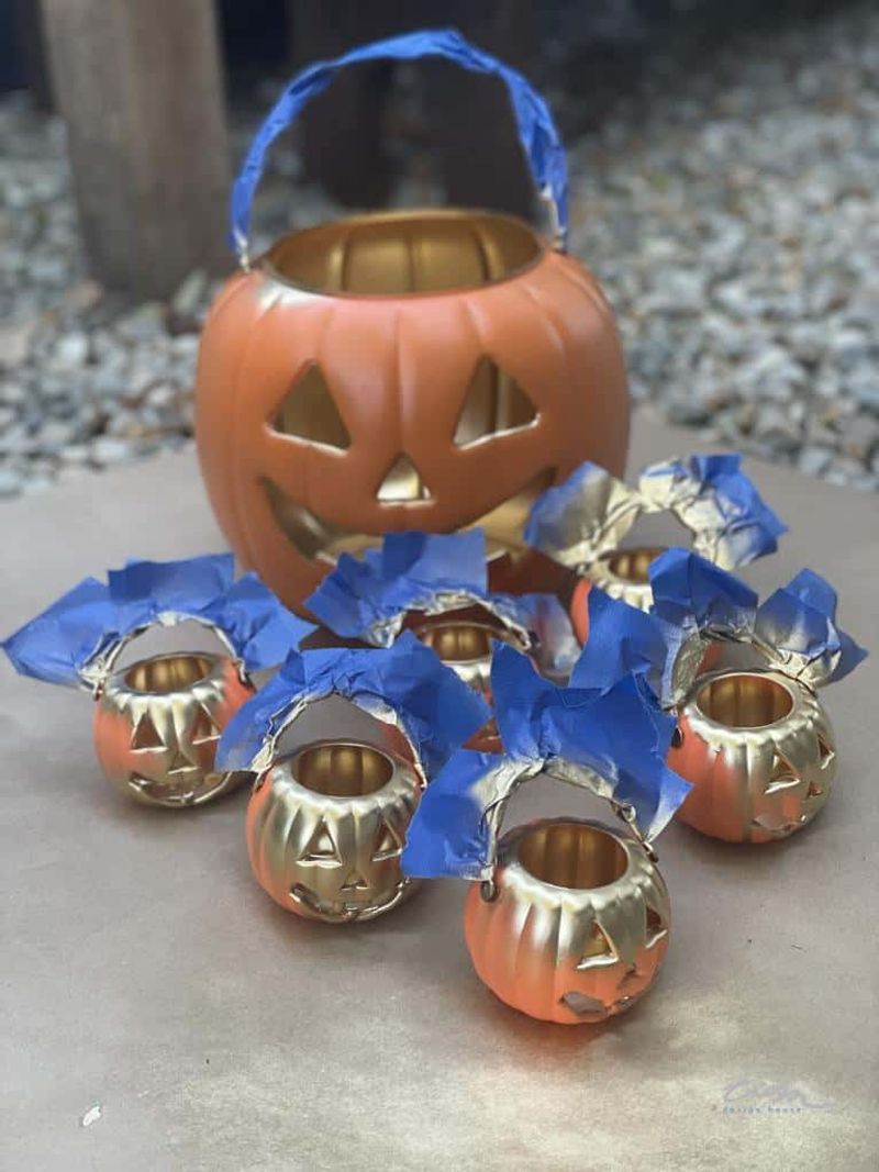 Golden Pumpkin Candy Pails