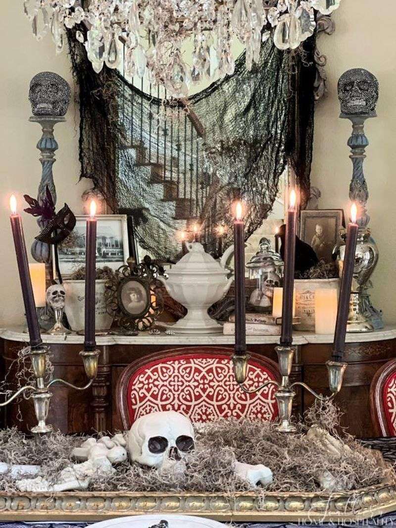 Haunted Mansion-Inspired Candelabra Setup
