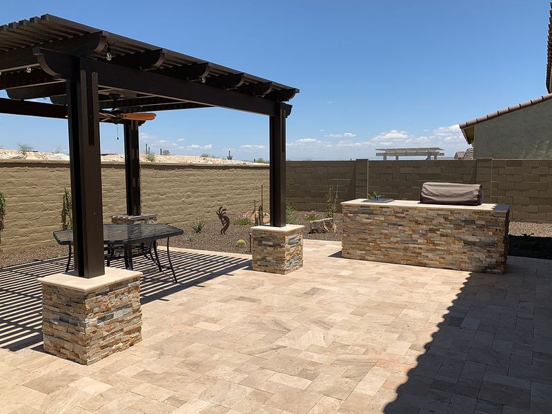8 Stylish Arizona Courtyards That Keep Their Cool In Every Season - Decor Hint Ramada-Shaded Gathering Space